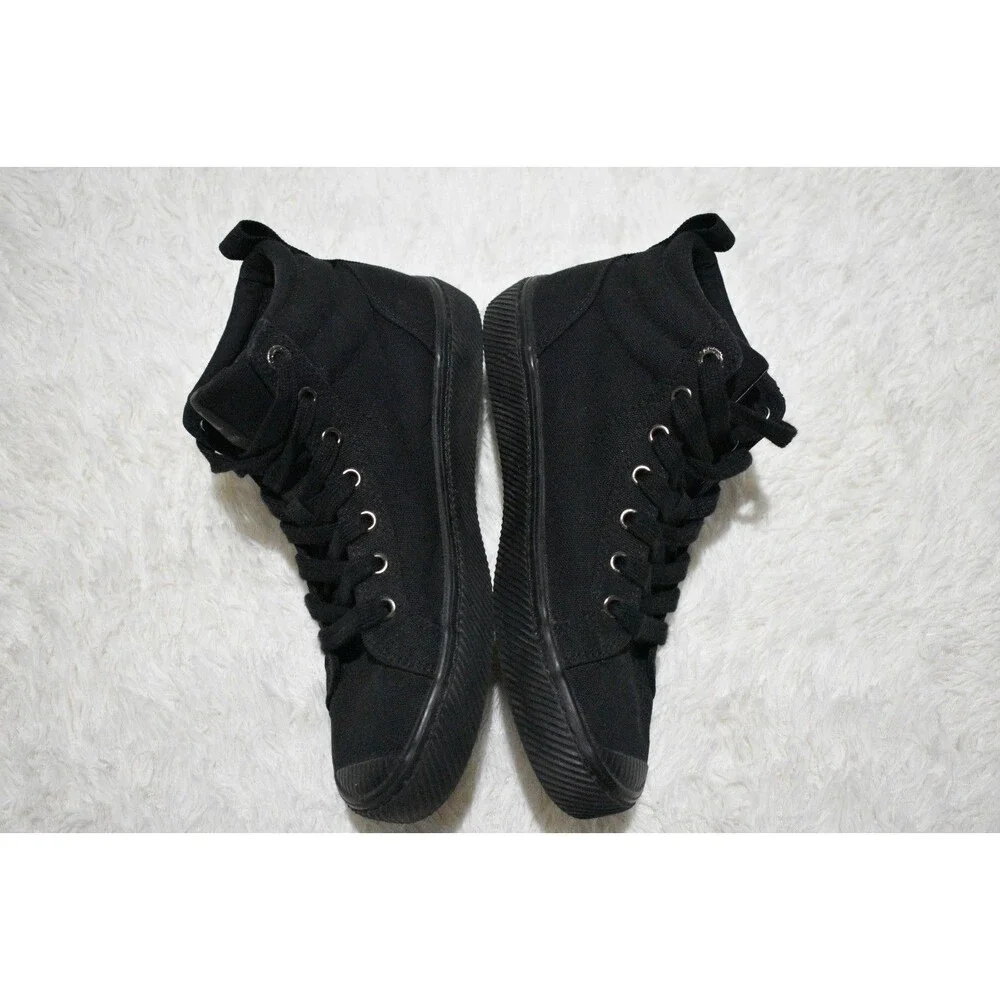 Cariuma OCA Women’s Size 8 High Shoes Trainers Athletic All Black Canvas Sneaker